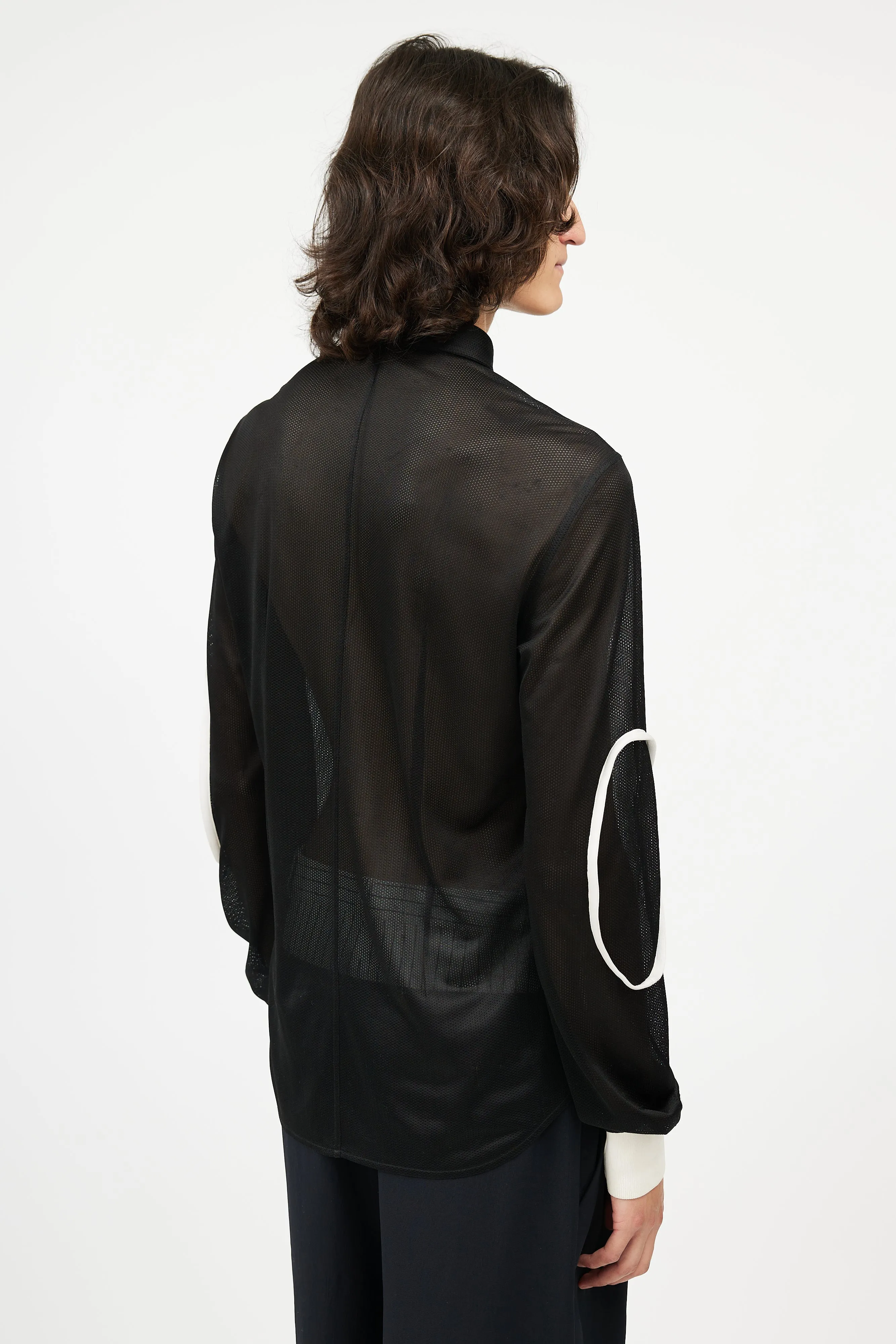 Black & White Mesh Shirt