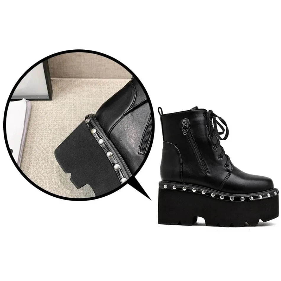 Black Goth Platform Boots