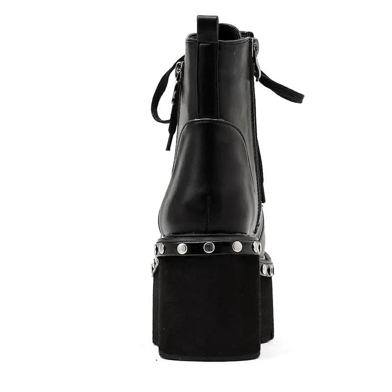 Black Goth Platform Boots