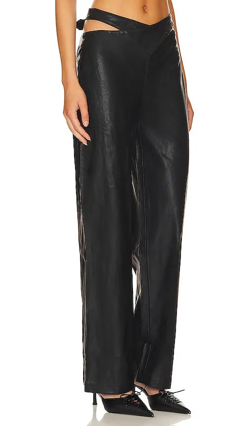 BY.DYLN Atlas Faux Leather Pants in Black