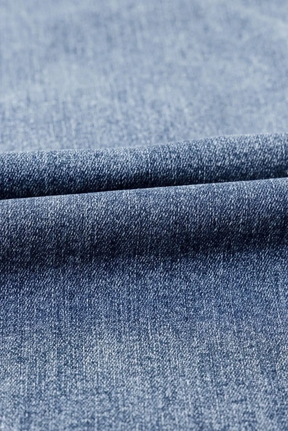 Dusk blue high-rise flared jeans