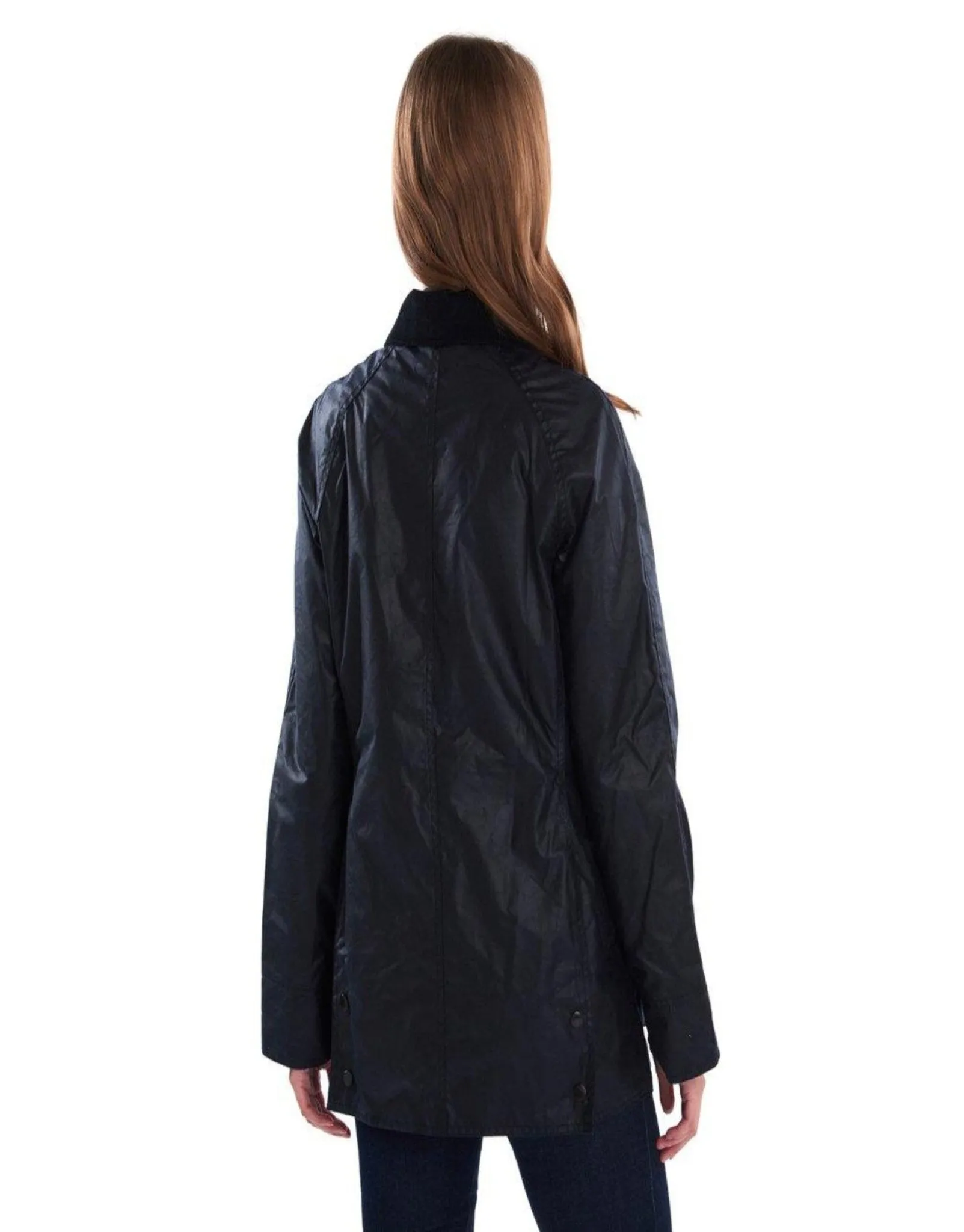 HENRY SARTORIAL x BARBOUR Women Beadnell Wax Jacket NAVY