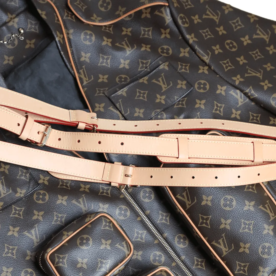 Louis Vuitton Virgil Abloh 19AW Monogram Admiral Leather Jacket