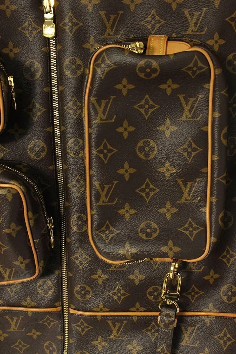 Louis Vuitton Virgil Abloh 19AW Monogram Admiral Leather Jacket