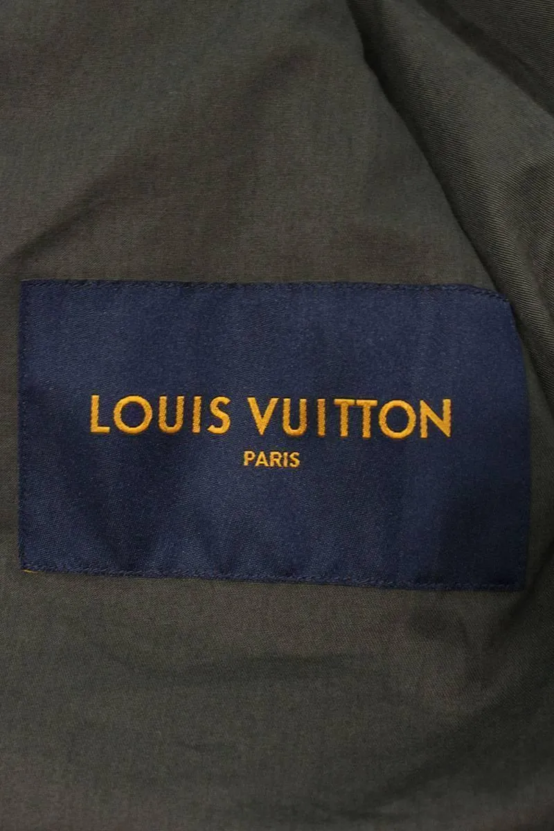 Louis Vuitton Virgil Abloh 19AW Monogram Admiral Leather Jacket