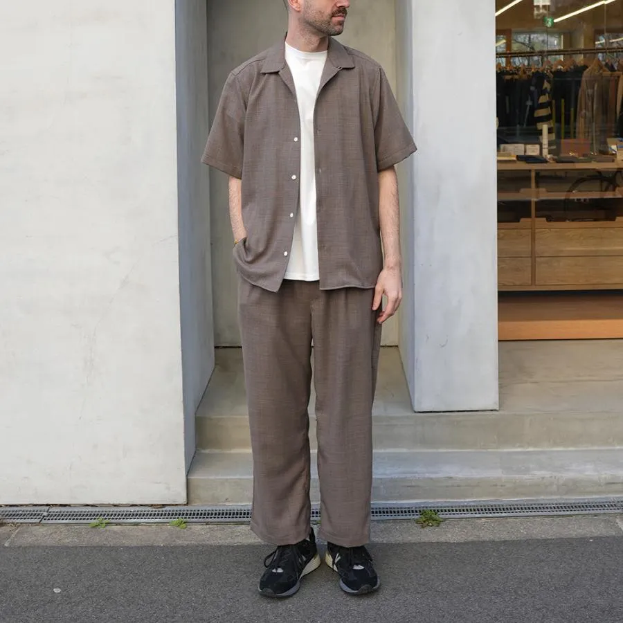 MA-S-733 MESH OX OPEN COLLAR S/S SHIRT