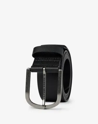 Travis Mathew JINX 2.0 LEATHER HYBRID STRETCH BELT-Black